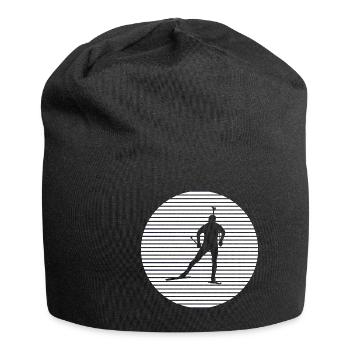 Biathlon - Bonnet en jersey - noir - Devant