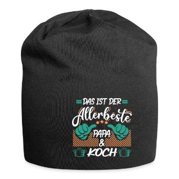 Papa Koch - Jersey-Beanie - Schwarz - Vorne