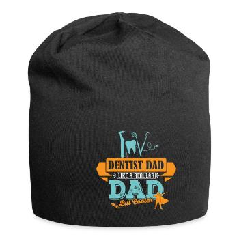 Zahnarzt Vater cooler Papa - Jersey-Beanie - Schwarz - Vorne