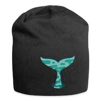 Whale Tail - Jersey-Beanie - Schwarz - Vorne