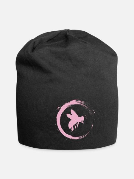 Biene - Jersey-Beanie - Schwarz
