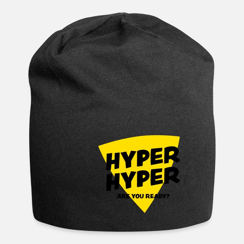 HYPER HYPER Are you ready? - Jersey-Beanie - Schwarz