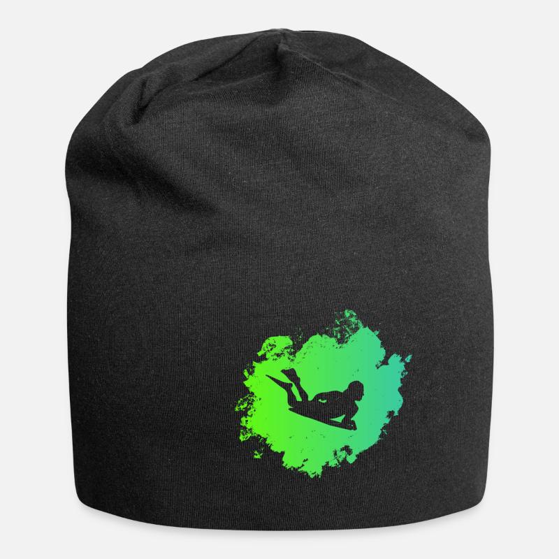 Bodyboarder - Jersey-Beanie - Schwarz