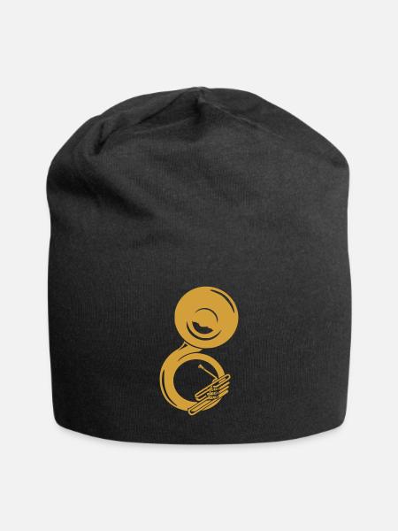 Sousaphon - Jersey-Beanie - Schwarz