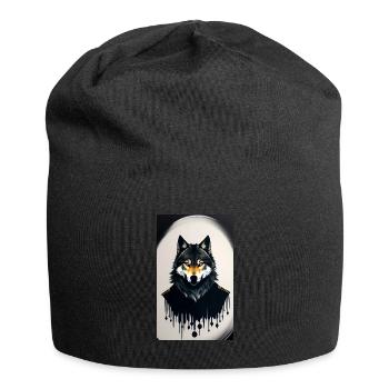 Werewolf | Wolf | Mythical creatures | Monsters | Mystical - Jersey Beanie - black - Front