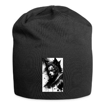 Werwolf | Wolf | Fabelwesen | Monster | Mystisch - Jersey-Beanie - Schwarz - Vorne