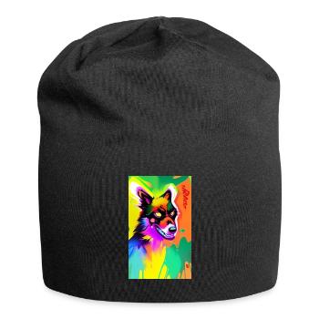 Werwolf | Wolf | Fabelwesen | Monster | Mystisch - Jersey-Beanie - Schwarz - Vorne