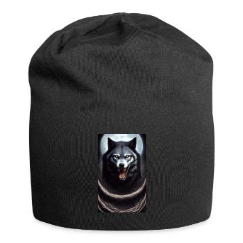 Werewolf | Wolf | Mythical creatures | Monsters | Mystical - Jersey Beanie - black - Front