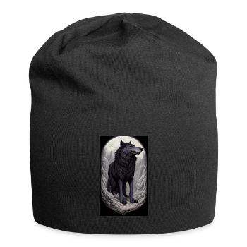 Werwolf | Wolf | Fabelwesen | Monster | Mystisch - Jersey-Beanie - Schwarz - Vorne
