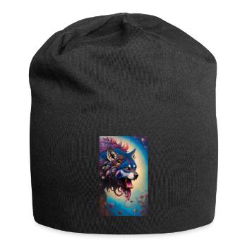 Werwolf | Wolf | Fabelwesen | Monster | Mystisch - Jersey-Beanie - Schwarz - Vorne