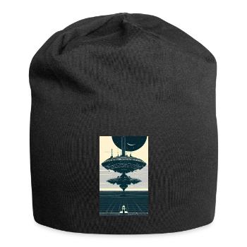 Extraterrestre | OVNI | Vaisseau spatial | PAU | étranger - Bonnet en jersey - noir - Devant