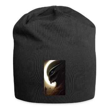 Alien | UFO | Spaceship | UAP | alien - Jersey Beanie - black - Front