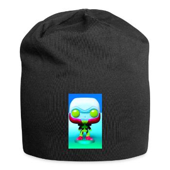 Alien | UFO | Raumschiff | UAP | außerirdische - Jersey-Beanie - Schwarz - Vorne