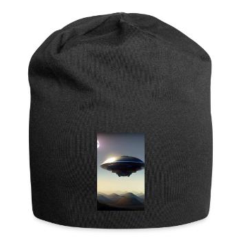 Extraterrestre | OVNI | Vaisseau spatial | PAU | étranger - Bonnet en jersey - noir - Devant