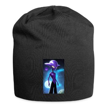 Alien | UFO | Spaceship | UAP | alien - Jersey Beanie - black - Front