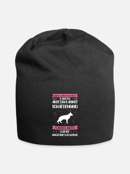 Schäferhund Hund Schäferhunde Geschenk - Jersey-Beanie - Schwarz