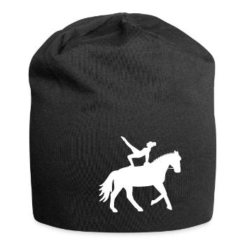 Vaulter à cheval - voûte de cadeau - Bonnet en jersey - noir - Devant