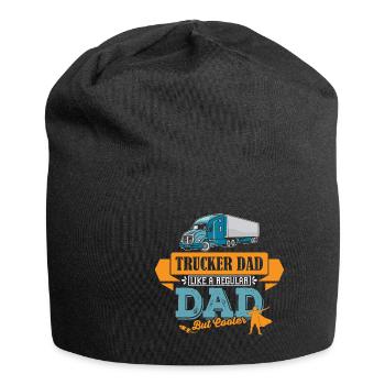 LKW Fahrer Trucker Vater cooler Papa - Jersey-Beanie - Schwarz - Vorne