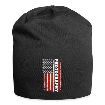 Photography Camera Lens American - Jersey-Beanie - Schwarz - Vorne