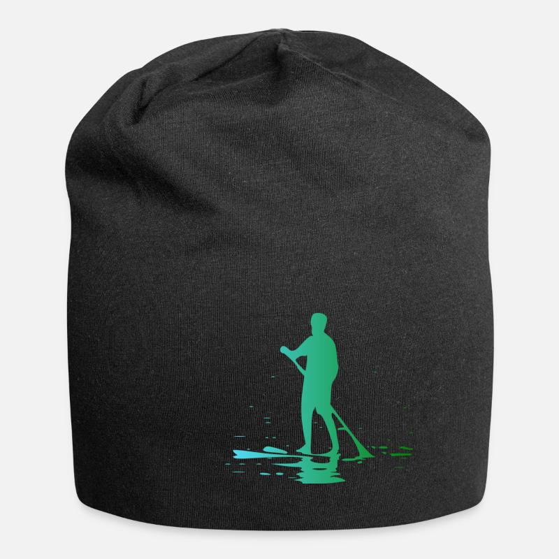 Stand up Paddle - Jersey-Beanie - Schwarz