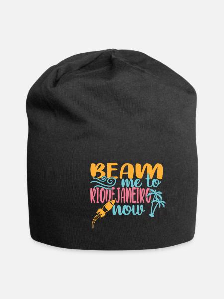 Rio de Janeiro - Jersey-Beanie - Schwarz