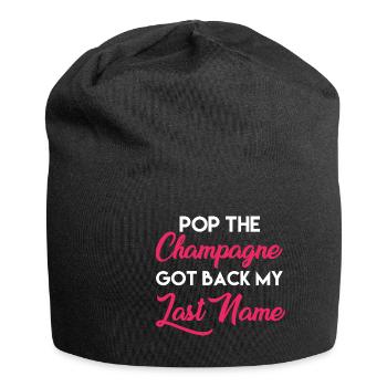 Funny Divorce Pop The - Jersey-Beanie - Schwarz - Vorne