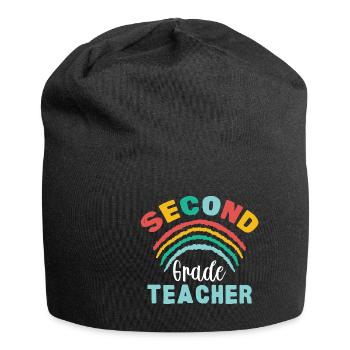 2nd Grade Teacher - Jersey-Beanie - Schwarz - Vorne