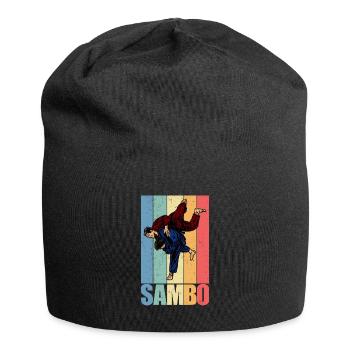 Sambo Arts Martiaux Russie URSS Costume de sport - Bonnet en jersey - noir - Devant