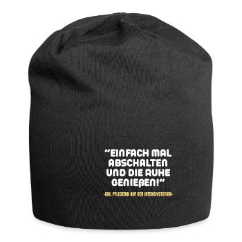 Pflegerin Intensivstation Krankenschwester Spruch - Jersey-Beanie - Schwarz - Vorne