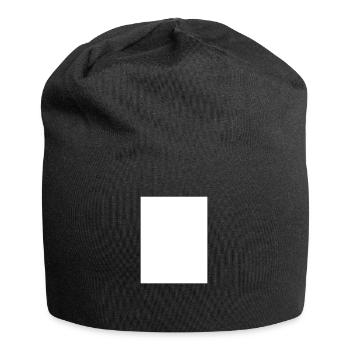 weisses Feld - Jersey-Beanie - Schwarz - Vorne