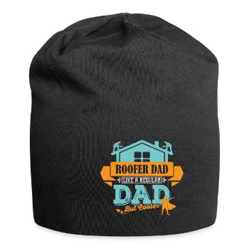 Dachdecker Vater Papa cooler - Jersey-Beanie - Schwarz - Vorne