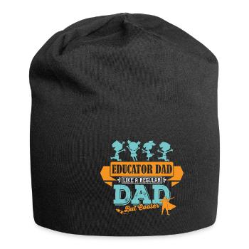 Erzieher Vater Papa cooler - Jersey-Beanie - Schwarz - Vorne
