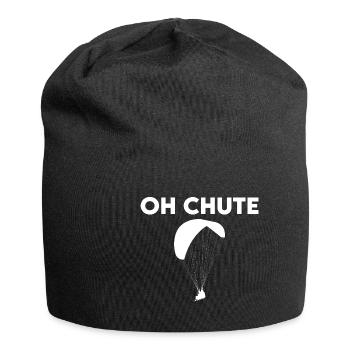 Funny Parachuting Oh Chute - Jersey-Beanie - Schwarz - Vorne