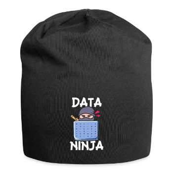 Data Ninja - Jersey-Beanie - Schwarz - Vorne