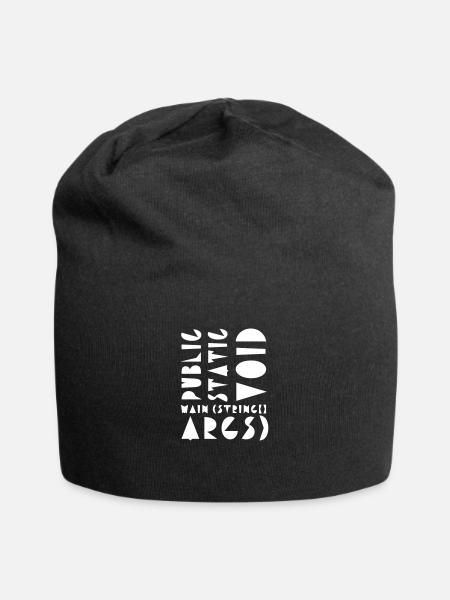 Öffentliche statische Leere - Jersey-Beanie - Schwarz
