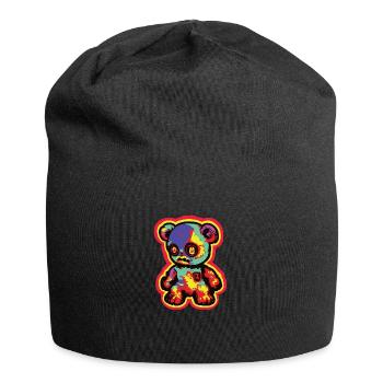 Horror Scary Bear Halloween Jigsaw Bear - Jersey Beanie - black - Front