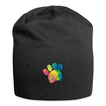 Pfoten Sklave von Herzen - lustiges Statement - Jersey-Beanie - Schwarz - Vorne