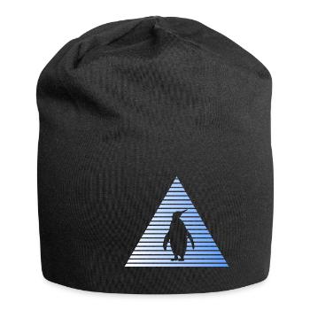 Pinguin - Jersey-Beanie - Schwarz - Vorne