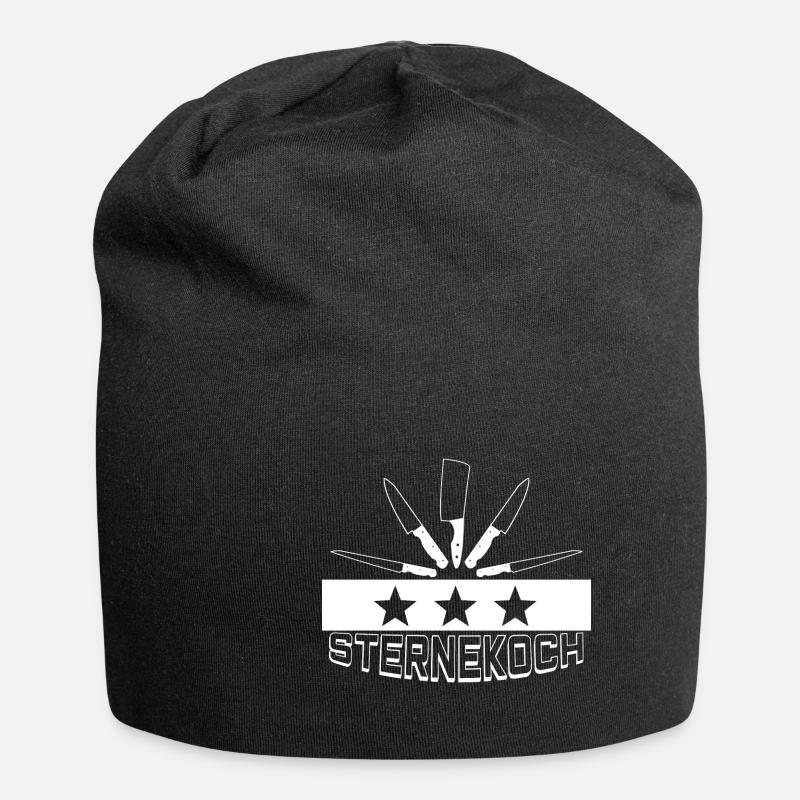 Star chef | Cook | Kitchen | Cook - Jersey Beanie - black