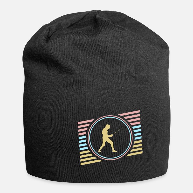 Fechten - Jersey-Beanie - Schwarz