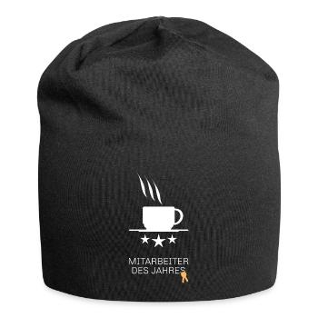 Mitarbeiter des Jahres - Jersey-Beanie - Schwarz - Vorne