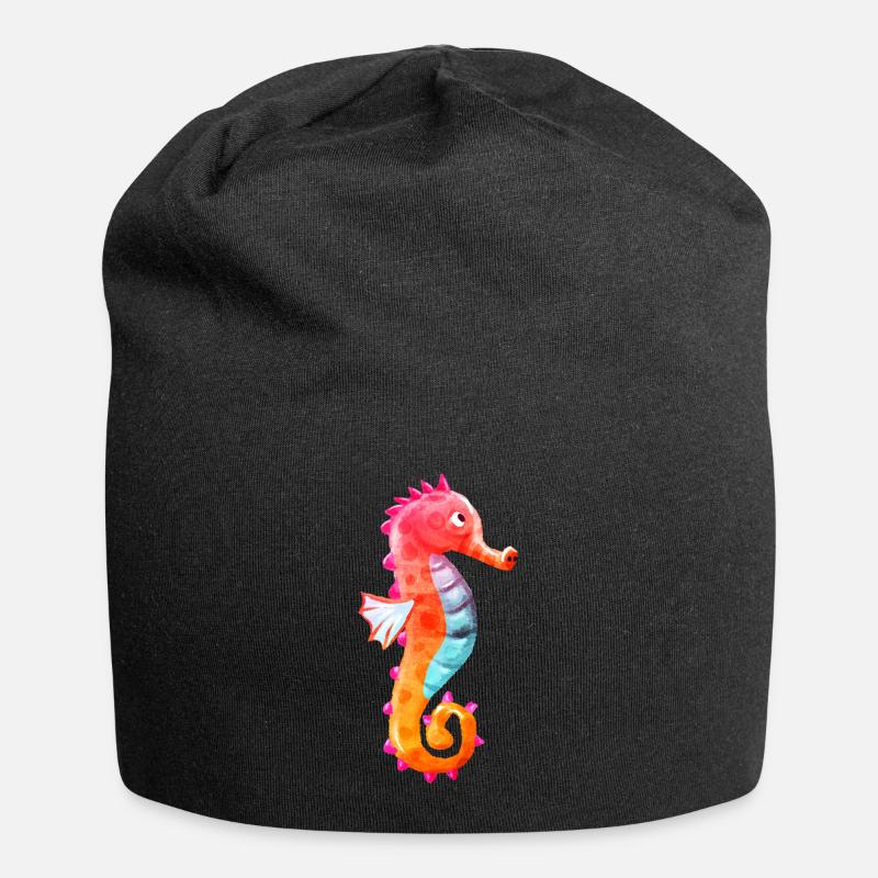 hippocampe - Bonnet en jersey - noir