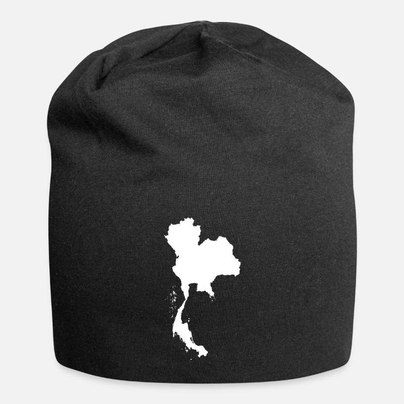 Thailand - Jersey-Beanie - Schwarz