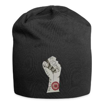 Roma Nation Lives Matters NMK Handart Flag Fist - Jersey Beanie - black - Front