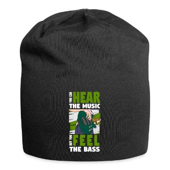 Bassist E-Bass Musik - Jersey-Beanie - Schwarz - Vorne
