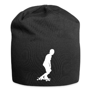 Downhill Longboarding - Jersey-Beanie - Schwarz - Vorne
