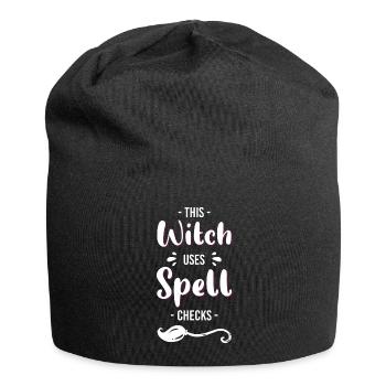 La magie du balai des sorcières Walpurgis Night - Bonnet en jersey - noir - Devant