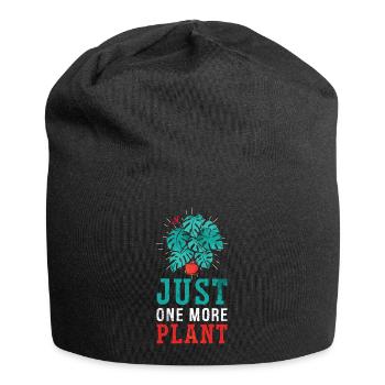 Just One More Plant Hobby Gardener - Jersey Beanie - black - Front