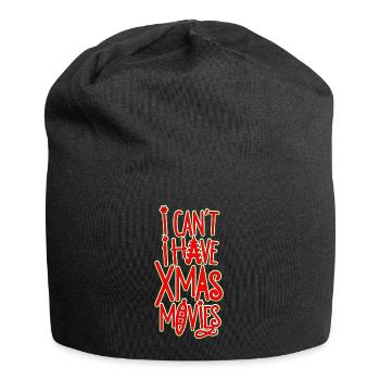 Ich kann keine Weihnachtsfilme haben - Jersey-Beanie - Schwarz - Vorne