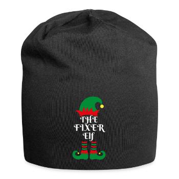 The FIXER ELF Santas Little Helper Christmas gift - Jersey Beanie - black - Front
